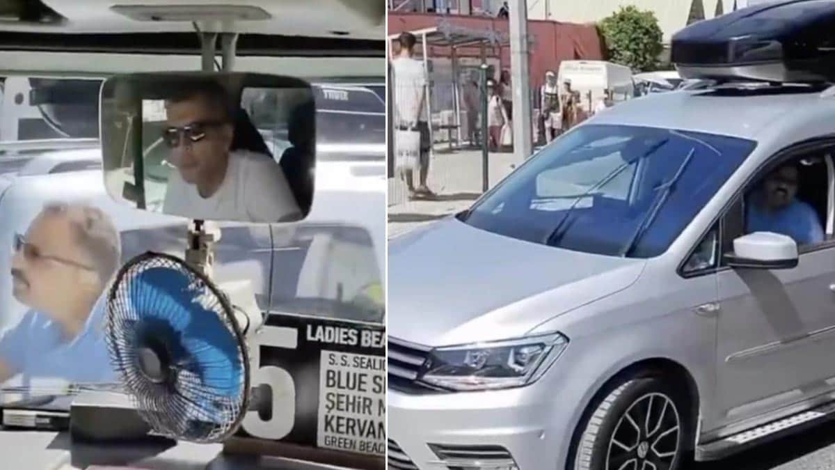 Kuşadası'nda gurbetçi minibüsün önünü kesti! Ortalık karıştı Kuşadası'nda gurbetçi minibüsün önünü kesti! Ortalık karıştı
