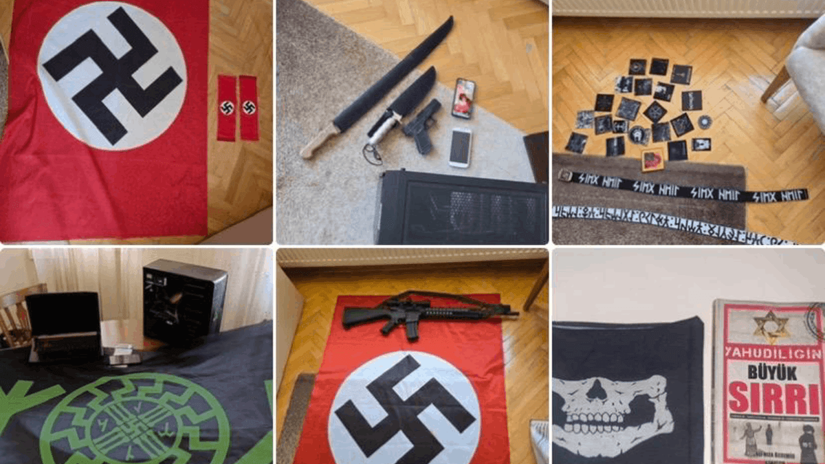 Ankara'da 'Nazi' operasyonu: Evlerinden cephanelik çıktı Ankara'da 'Nazi' operasyonu: Evlerinden cephanelik çıktı